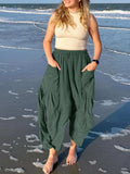 Full Size Drawstring Pants with Pockets Plus Size - Trendsi - Flyclothing LLC