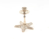 Silver Finish Star Fish Taper Candle Holder - Homeroots - Flyclothing LLC