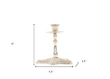 Silver Finish Star Fish Taper Candle Holder - Homeroots - Flyclothing LLC