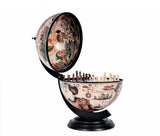 13" X 13" X 20" White Globe 13 Inches With Chess Holder - Homeroots - Flyclothing LLC
