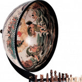 13" X 13" X 20" White Globe 13 Inches With Chess Holder - Homeroots - Flyclothing LLC