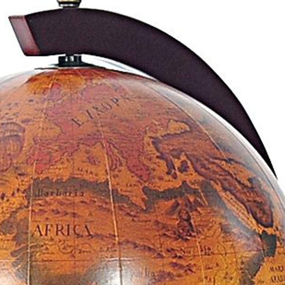 13" X 15" X 19" Red Globe With Chess Holder - Homeroots - Flyclothing LLC