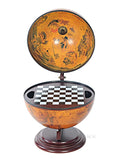 13" X 15" X 19" Red Globe With Chess Holder - Homeroots