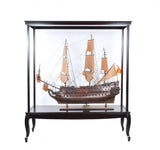23" Dark Brown Glass Standard Display Stand - Homeroots - Flyclothing LLC