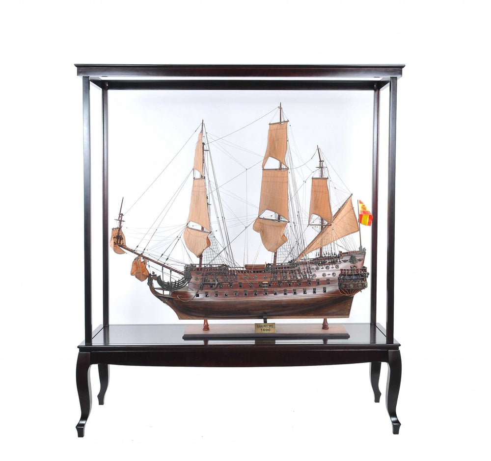 23" Dark Brown Glass Standard Display Stand - Homeroots - Flyclothing LLC