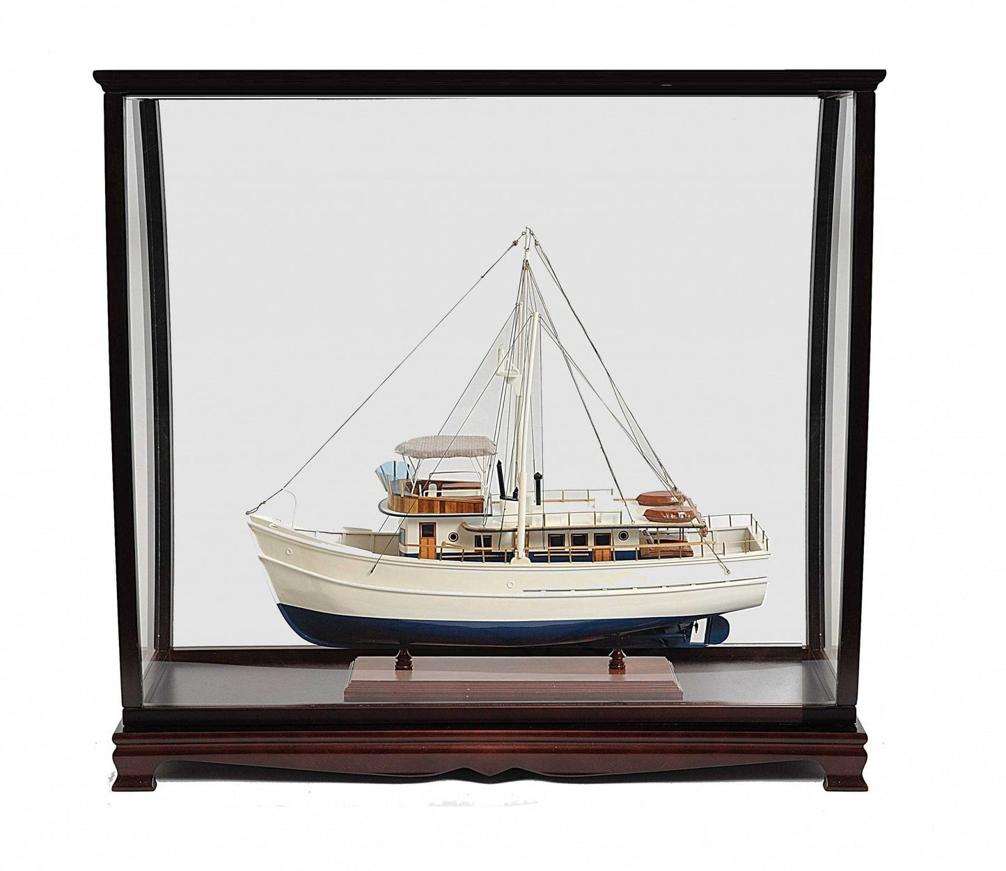 40" Dark Brown Solid Wood Frame Display Stand - Homeroots - Flyclothing LLC