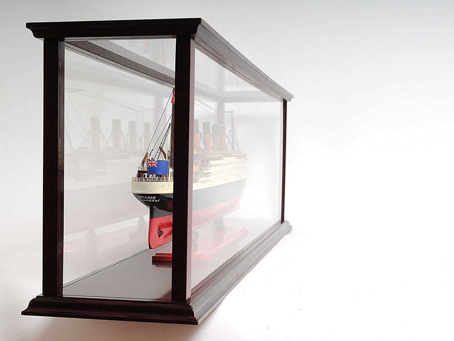 39" Dark Brown Glass Standard Display Stand - Homeroots - Flyclothing LLC