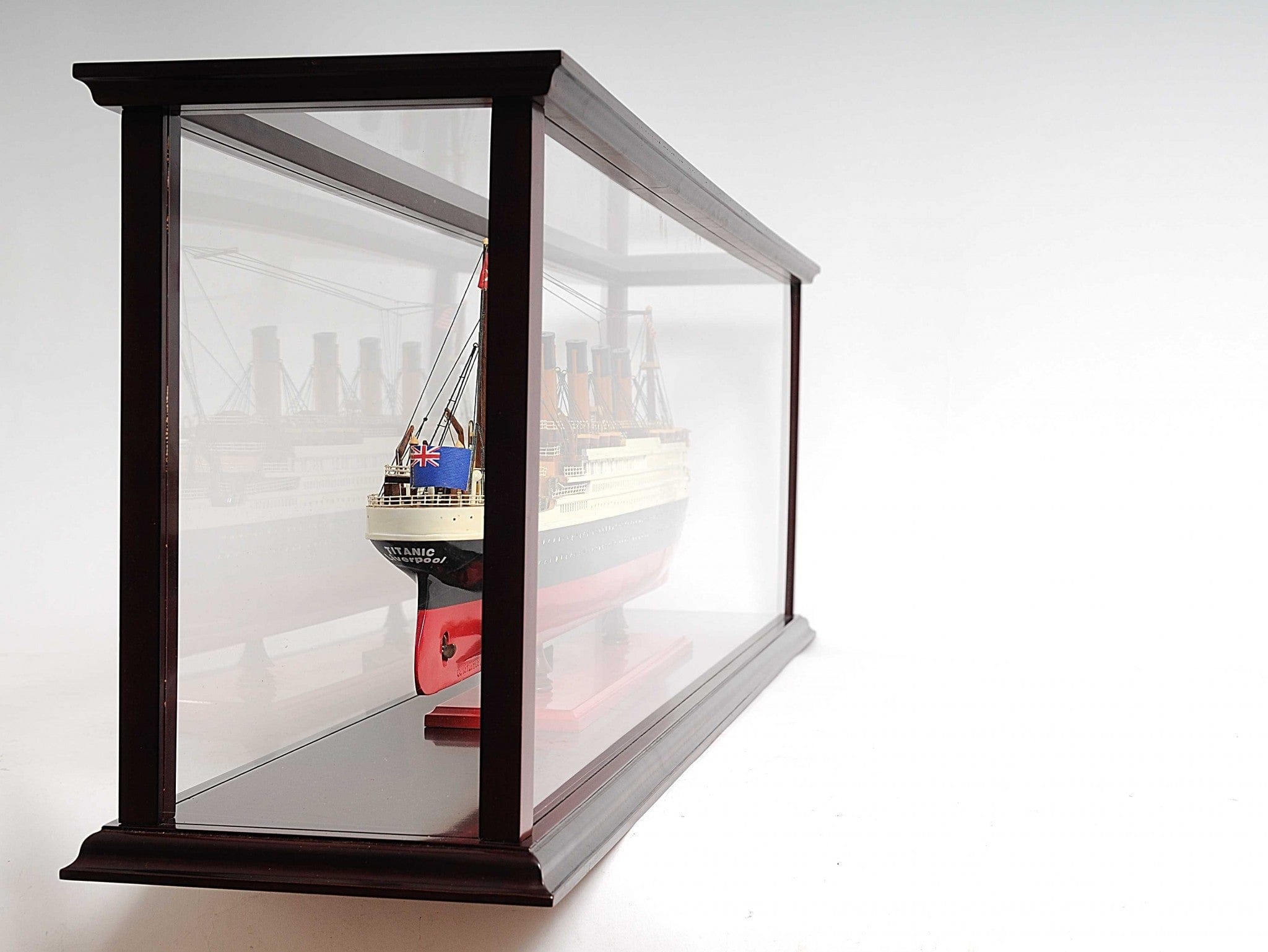 39" Dark Brown Glass Standard Display Stand - Homeroots - Flyclothing LLC