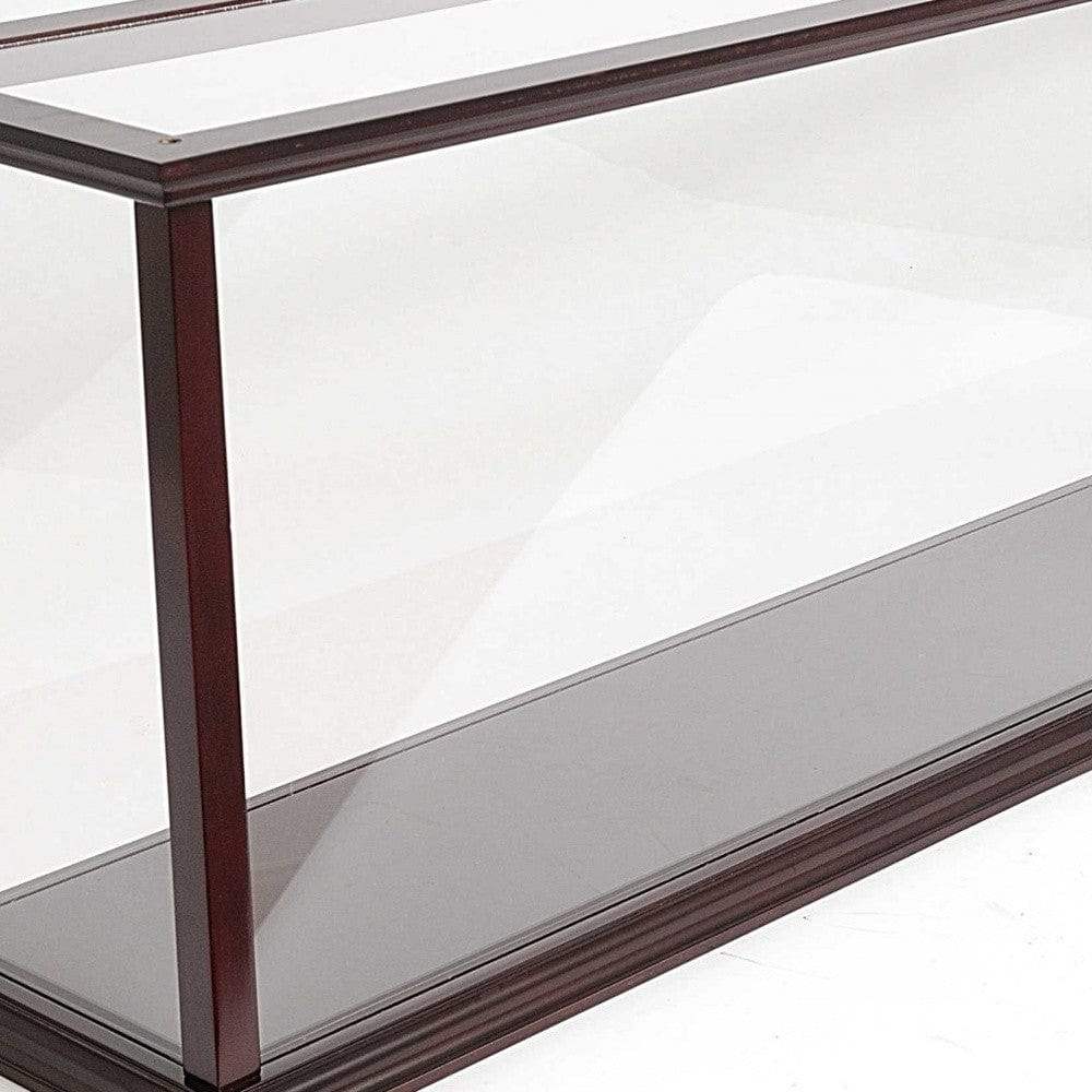 39" Dark Brown Glass Standard Display Stand - Homeroots - Flyclothing LLC