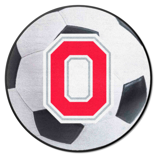 Ohio State Buckeyes Soccer Ball Rug - 27in. Diameter - Ohio State