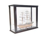 14" Black Glass Standard Display Stand - Homeroots