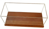 28" Wood Brown Glass Standard Display Stand - Homeroots - Flyclothing LLC