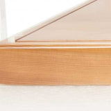 28" Wood Brown Glass Standard Display Stand - Homeroots