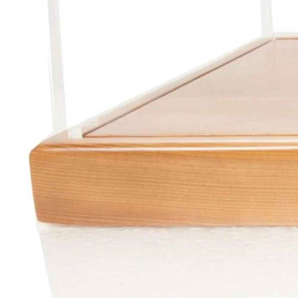 28" Wood Brown Glass Standard Display Stand - Homeroots - Flyclothing LLC