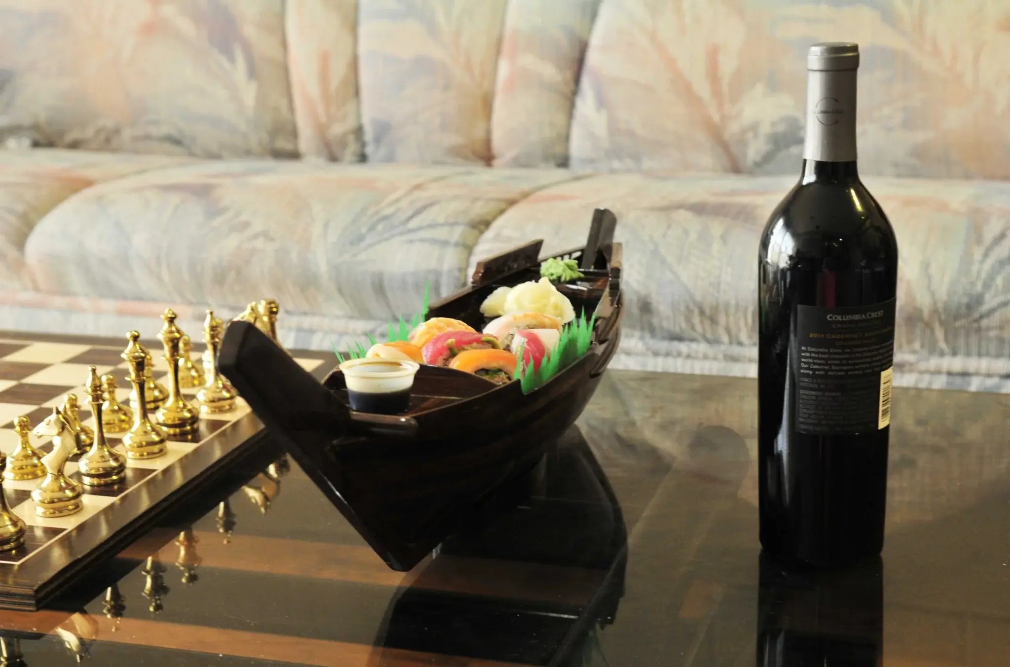 5.5" X 27" X 8.5" Dhow Boatsushi Tray - Homeroots - Flyclothing LLC
