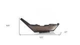 5.5" X 27" X 8.5" Dhow Boatsushi Tray - Homeroots