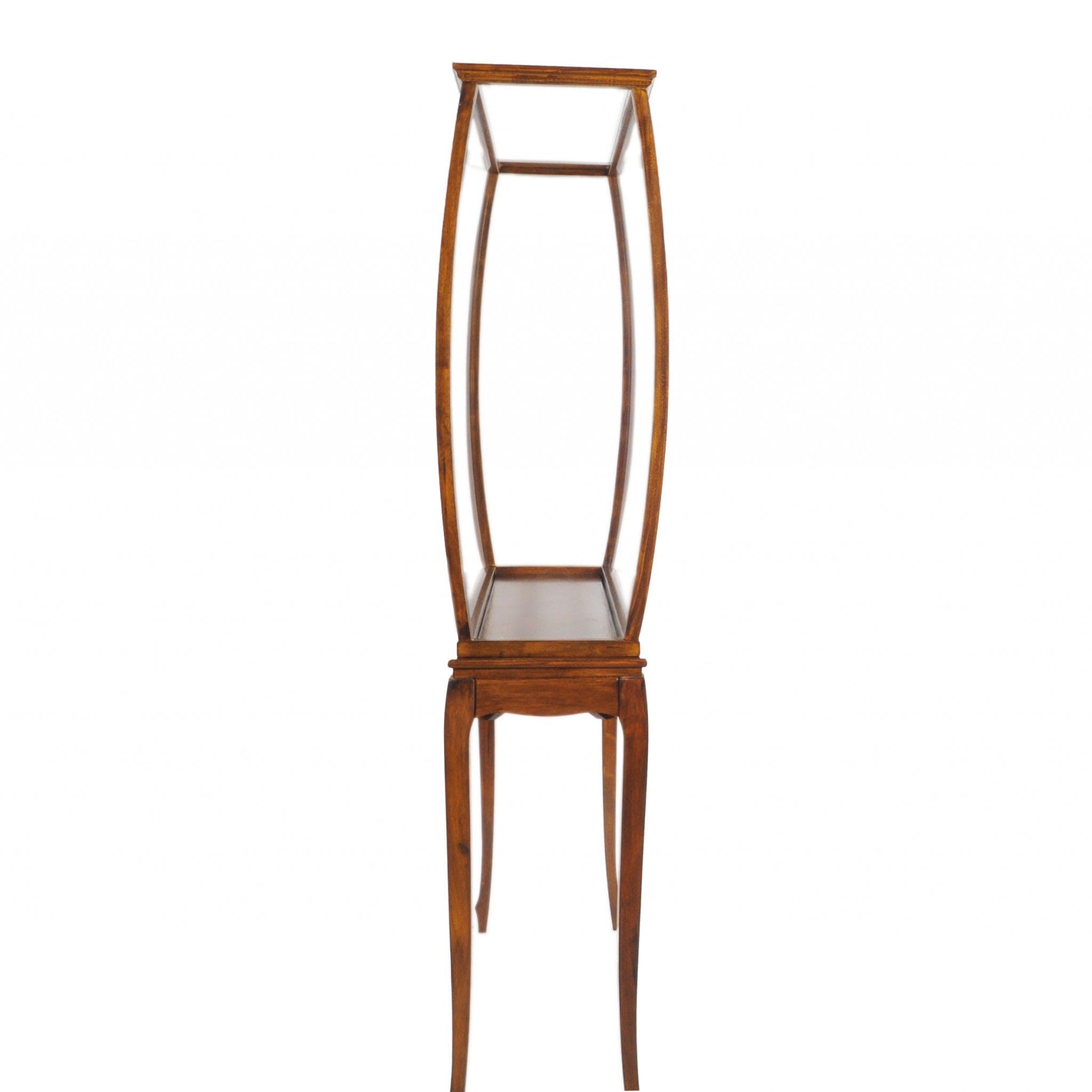 15" Brown And Clear Glass Standard Display Stand - Homeroots - Flyclothing LLC