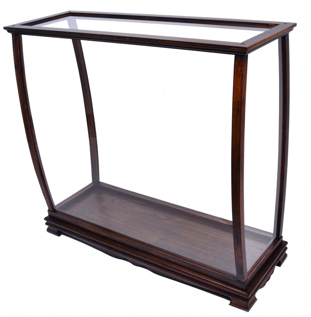 14" Silver And Clear Glass Standard Display Stand - Homeroots