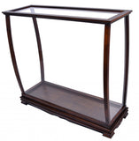 14" Silver And Clear Glass Standard Display Stand - Homeroots