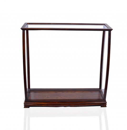 14" Silver And Clear Glass Standard Display Stand - Homeroots