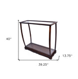 14" Silver And Clear Glass Standard Display Stand - Homeroots - Flyclothing LLC