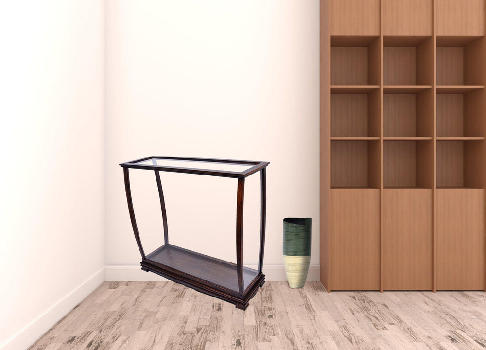 14" Silver And Clear Glass Standard Display Stand - Homeroots - Flyclothing LLC