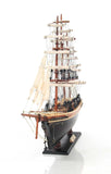 17" Brown Wood and Metal Hand Painted Cutty Sark Model Boat Tabletop Sculpture - Homeroots