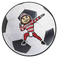 Ohio State Buckeyes Soccer Ball Rug - 27in. Diameter - Ohio State