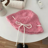 Drawstring Knitted Hat - Trendsi - Flyclothing LLC