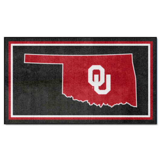 Oklahoma Sooners 3ft. x 5ft. Plush Area Rug - Oklahoma