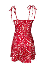 Floral Print Tie Strap Mini Dress - Trendsi - Flyclothing LLC