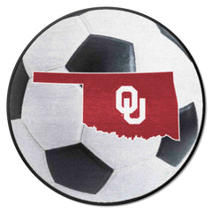 Oklahoma Sooners Soccer Ball Rug - 27in. Diameter - Oklahoma