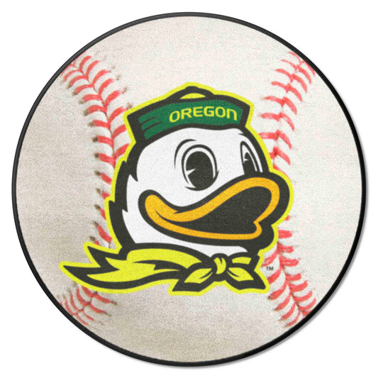 Oregon Ducks Baseball Rug - 27in. Diameter - Oregon
