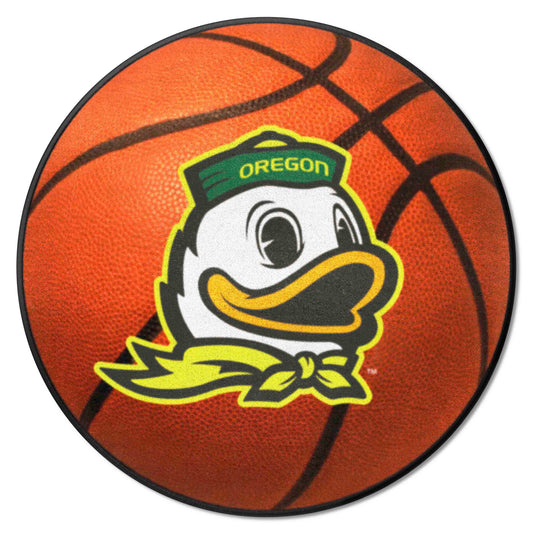Oregon Ducks Basketball Rug - 27in. Diameter - Oregon