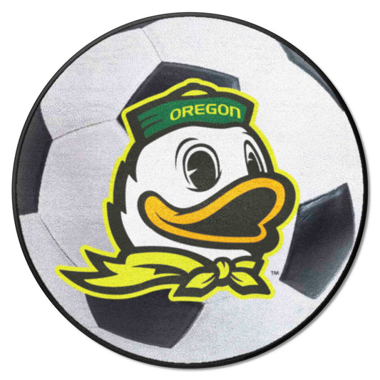 Oregon Ducks Soccer Ball Rug - 27in. Diameter - Oregon
