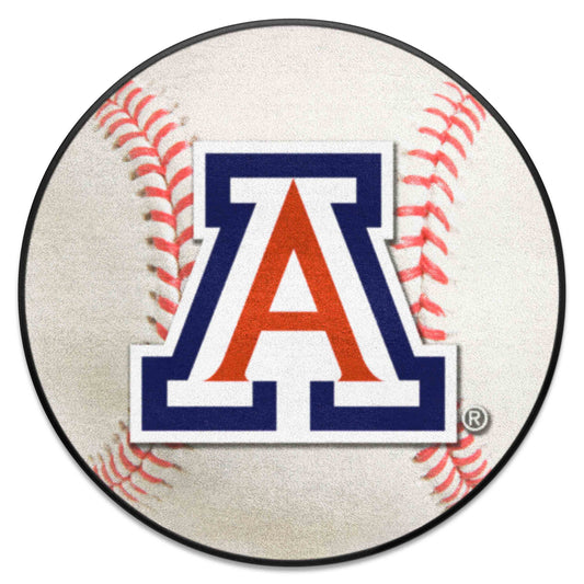 Arizona Wildcats Baseball Rug - 27in. Diameter - Arizona