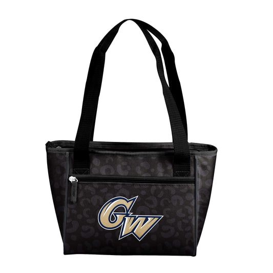 George Washington Leopard Print 16 Can Cooler Tote - Logo Brands - Flyclothing LLC
