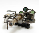 4" X 4" X 2.5" Nautical Sextant In Leather Case Small - Homeroots