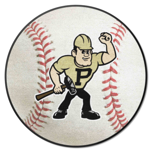 Purdue Boilermakers Baseball Rug - 27in. Diameter - Purdue