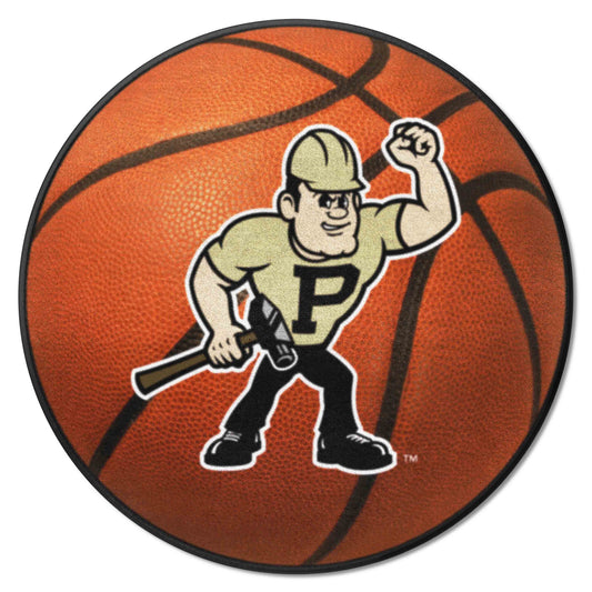 Purdue Boilermakers Basketball Rug - 27in. Diameter - Purdue