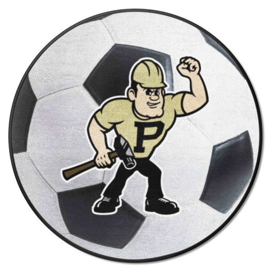 Purdue Boilermakers Soccer Ball Rug - 27in. Diameter - Purdue
