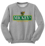 Mickey's Fine Malt Liquor Beer Logo Crewneck Sweatshirt - Athletic Heather Gray