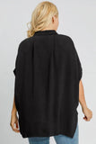 Umgee Full Size High-Low Button Up Short Sleeve Shirt - Trendsi