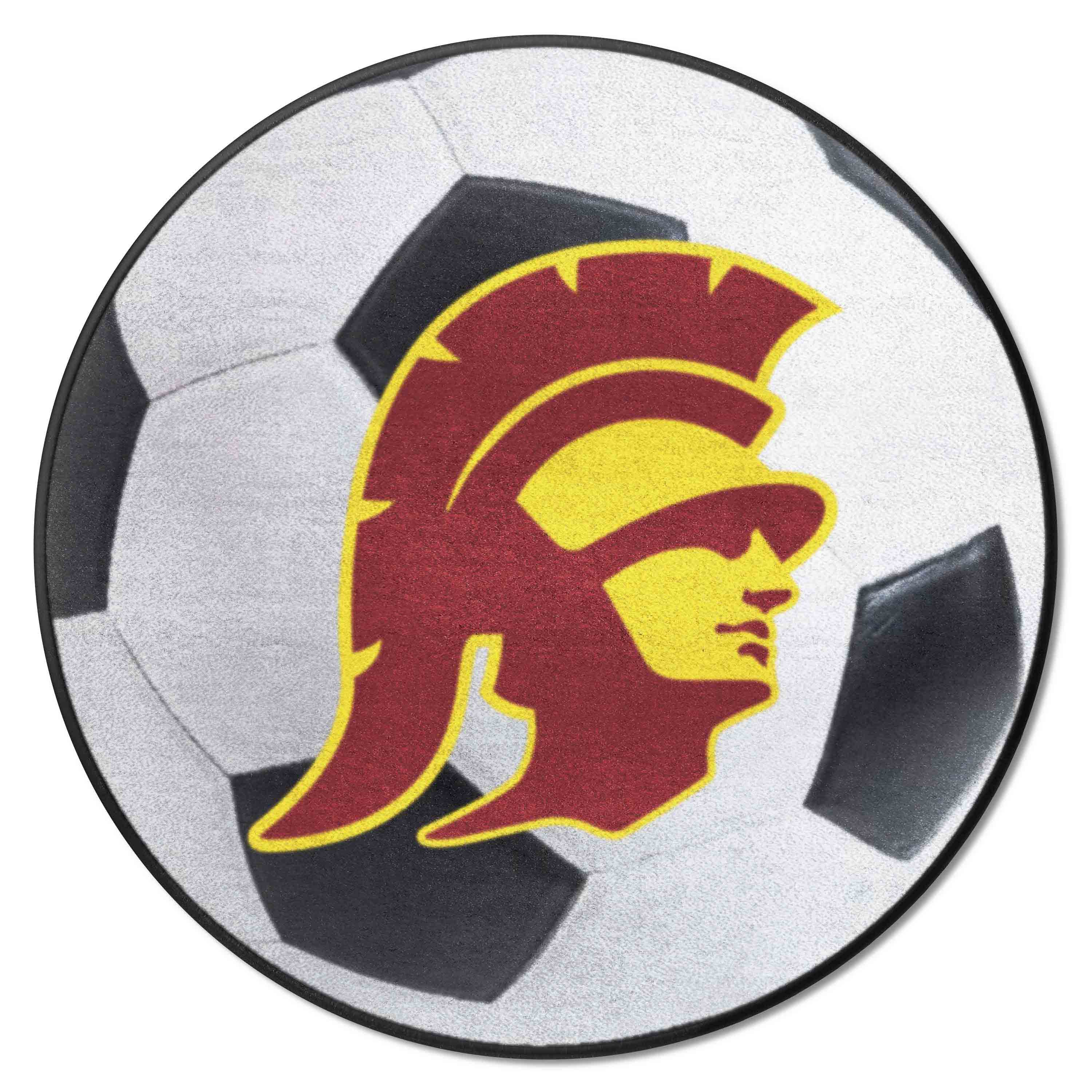 Southern California Trojans Soccer Ball Rug - 27in. Diameter
