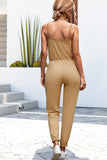 Scoop Neck Spaghetti Strap Jumpsuit - Trendsi