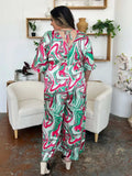 Double Take Full Size Half Sleeve Wide Leg Jumpsuit - Trendsi - Flyclothing LLC