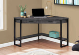42" Black Corner Computer Desk - Homeroots - Flyclothing LLC