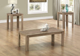 Set of Three 44" Taupe Coffee Table - Homeroots - Flyclothing LLC