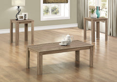 Set of Three 44" Taupe Coffee Table - Homeroots