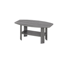 Set of Three 36" Gray Coffee Table With Shelf - Homeroots